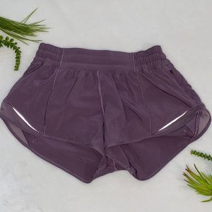 Purple Lululemon shorts. Size 6.